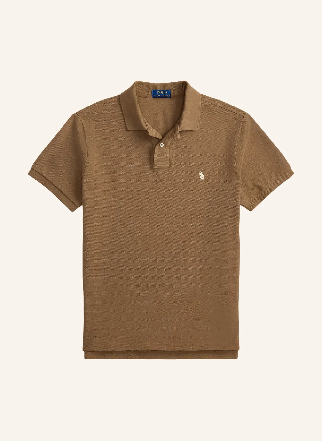 Piqué-Poloshirt Custom Slim Fit