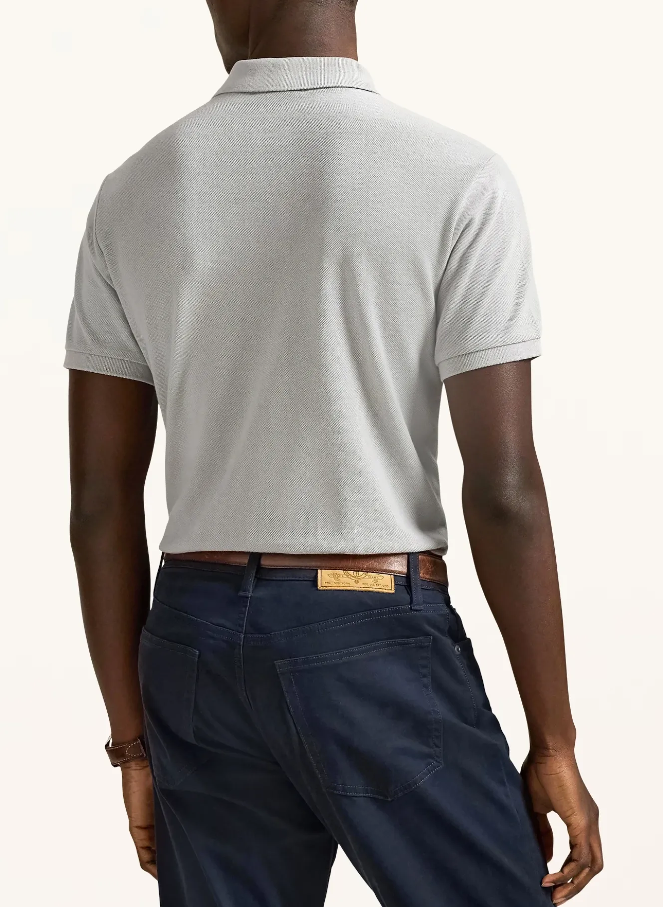 Piqué-Poloshirt Custom Slim Fit