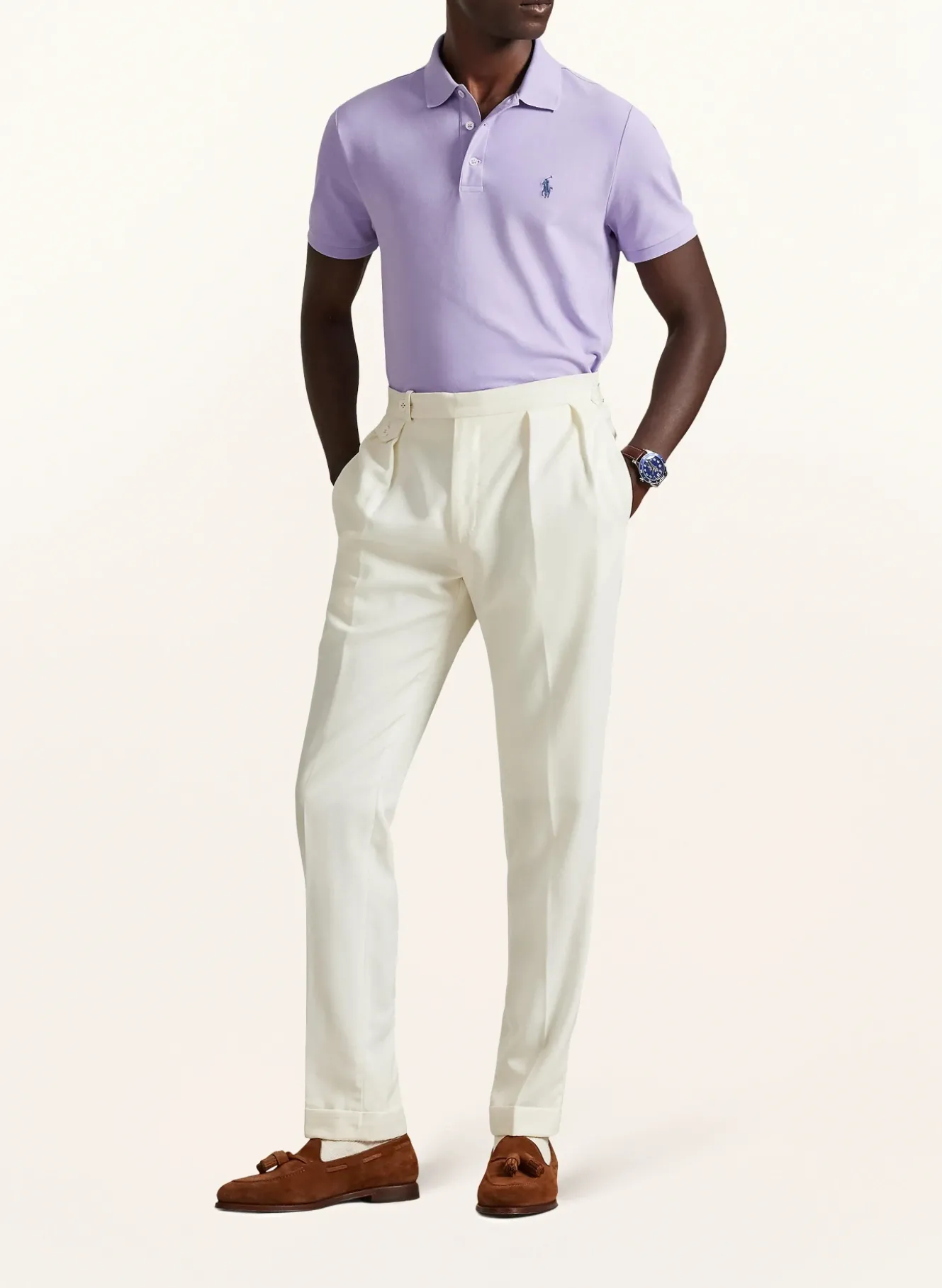 Piqué-Poloshirt Custom Slim Fit