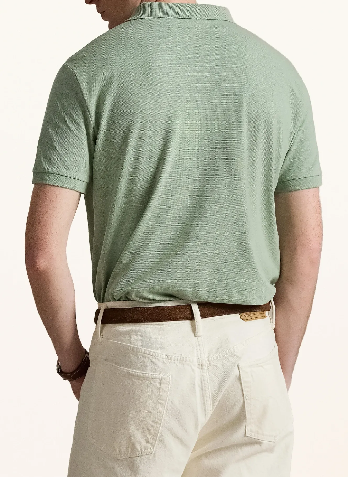 Piqué-Poloshirt Custom Slim Fit