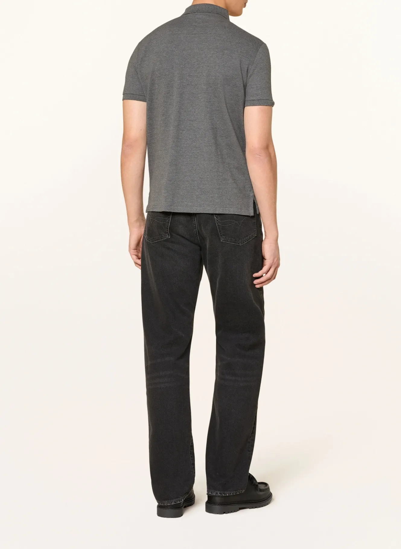 Piqué-Poloshirt Custom Slim Fit