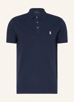 Piqué-Poloshirt Custom Slim Fit