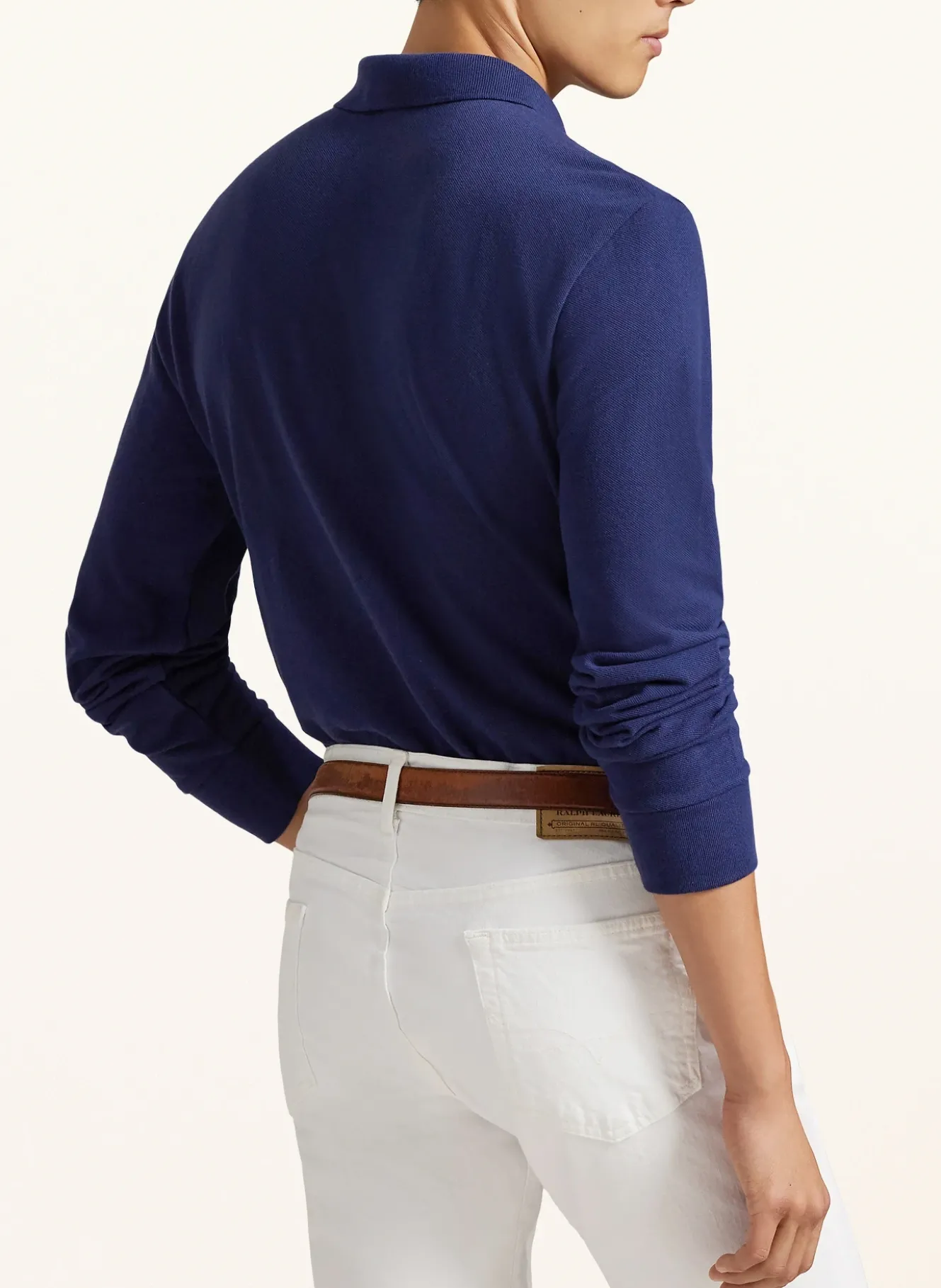 Piqué-Poloshirt Custom Slim Fit