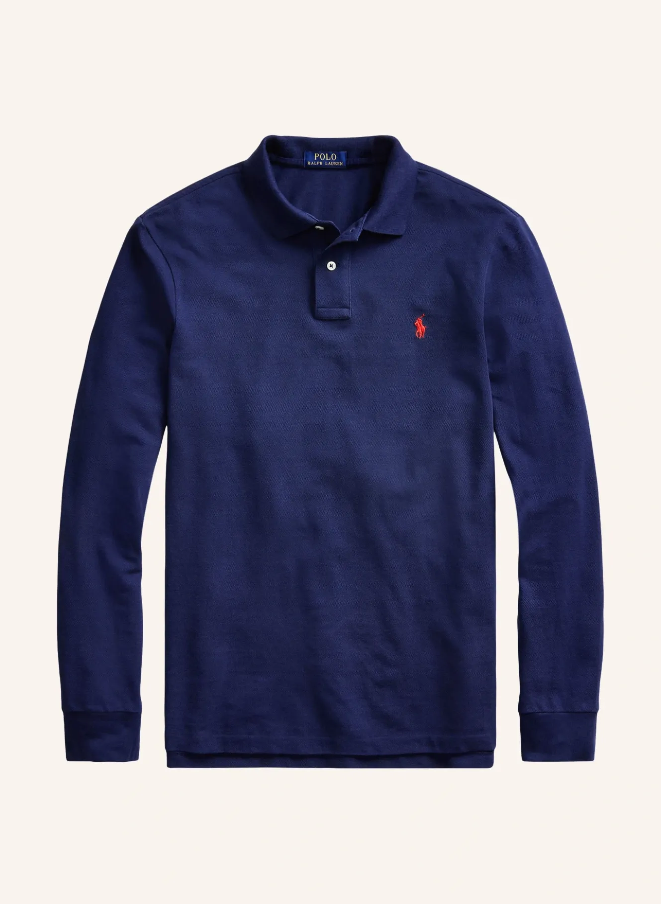 Piqué-Poloshirt Custom Slim Fit