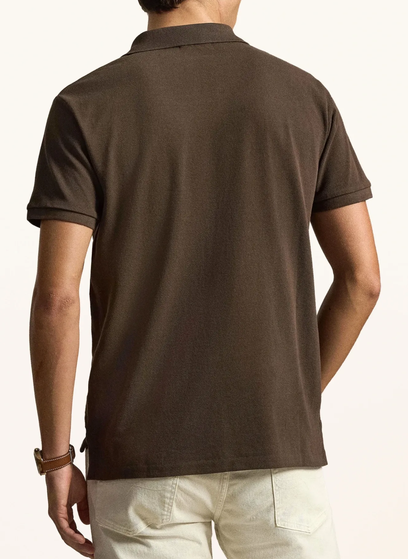 Piqué-Poloshirt Custom Slim Fit