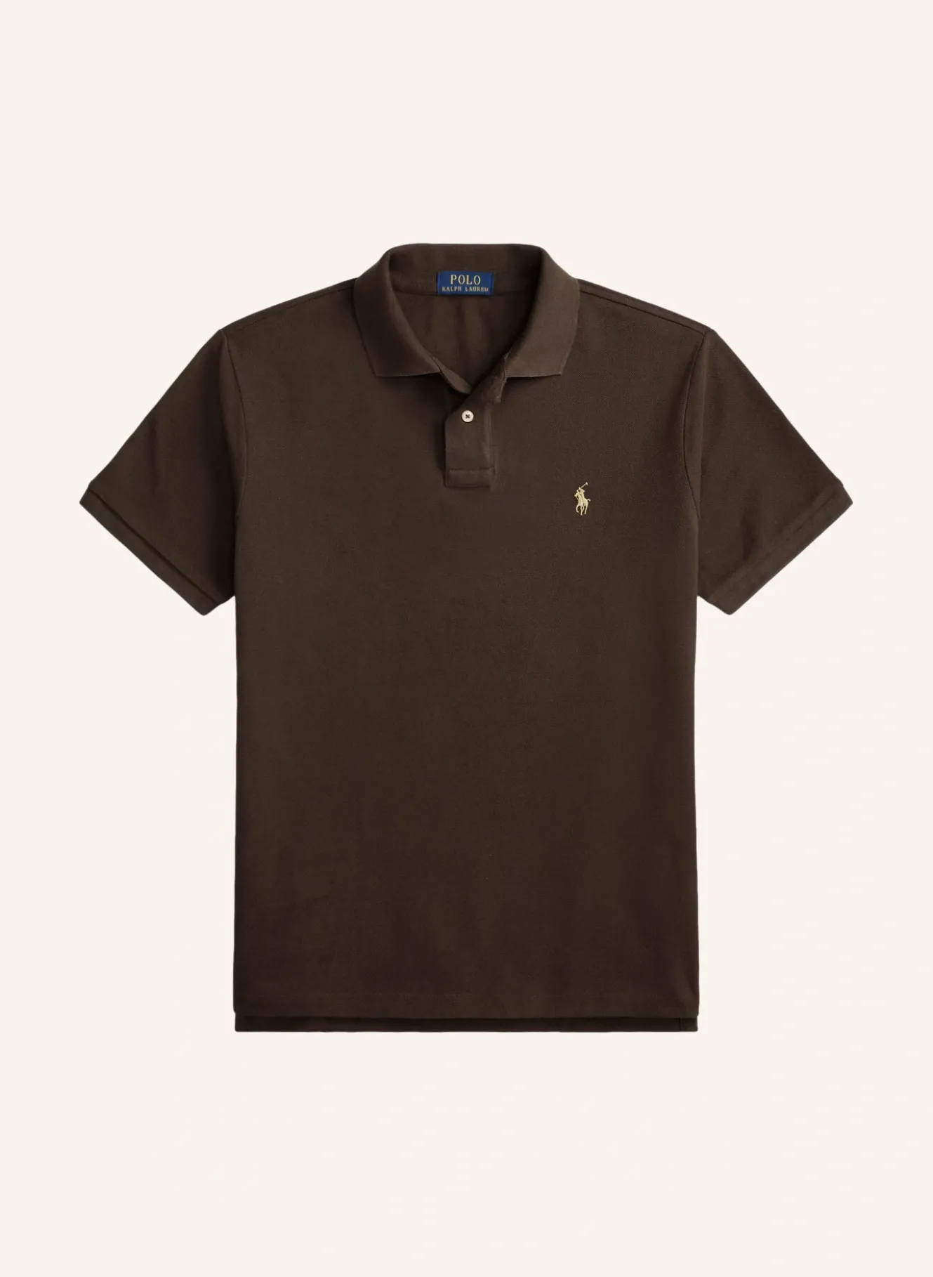 Piqué-Poloshirt Custom Slim Fit
