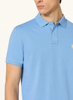 Piqué-Poloshirt Custom Slim Fit