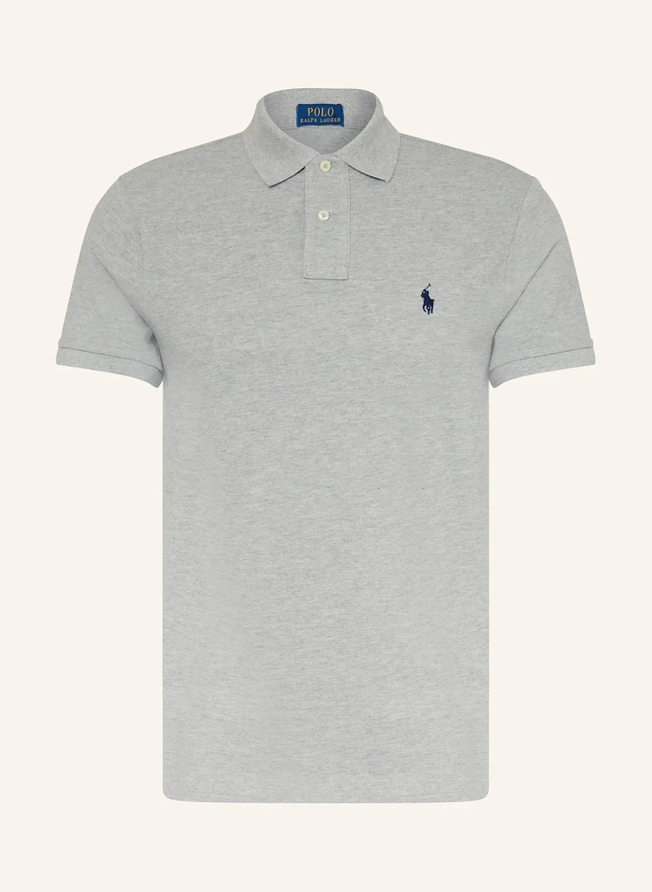 Piqué-Poloshirt Custom Slim Fit