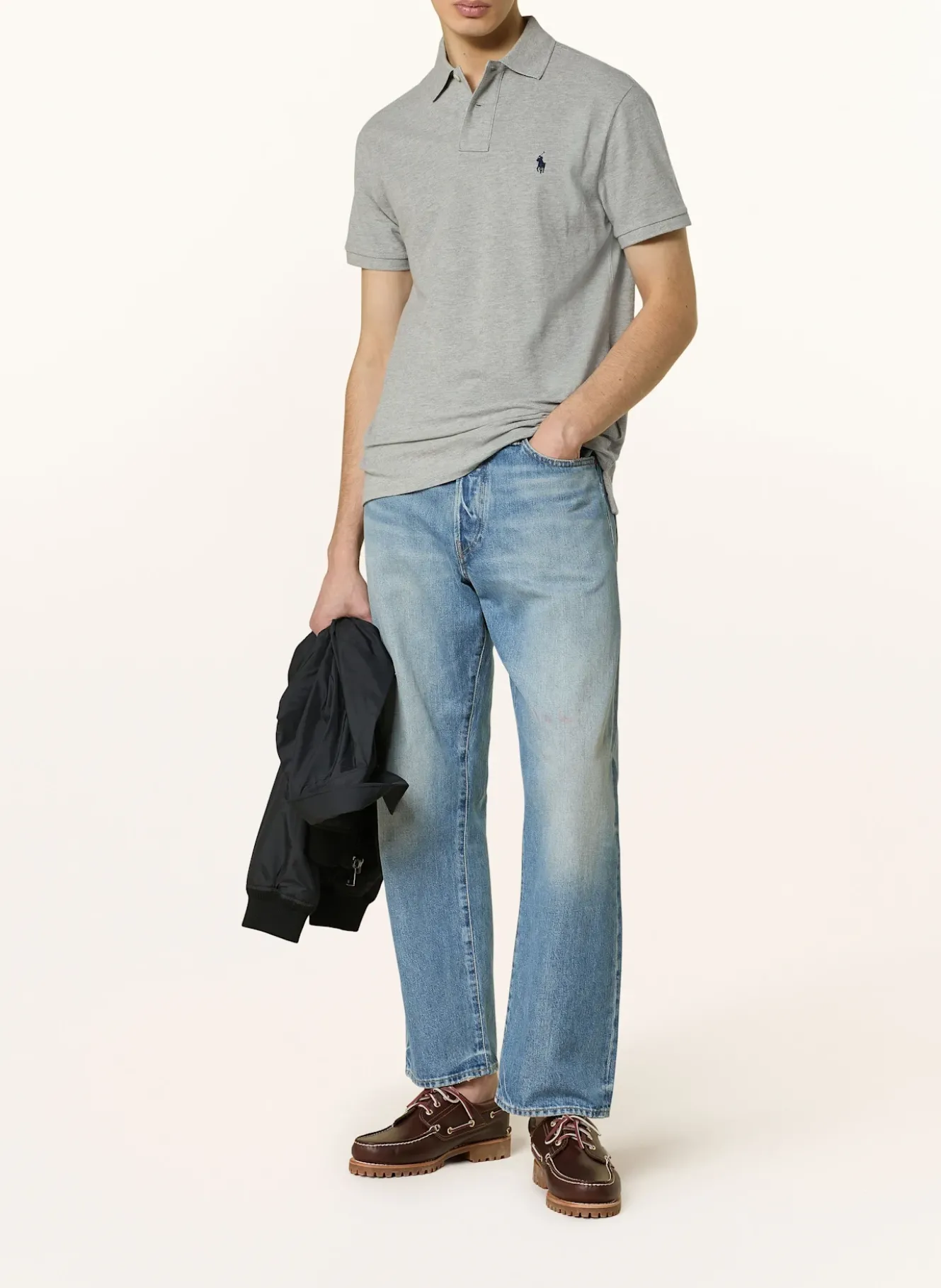 Piqué-Poloshirt Custom Slim Fit