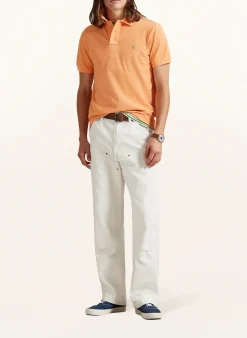 Piqué-Poloshirt Custom Slim Fit