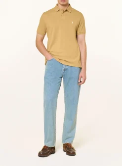 Piqué-Poloshirt Custom Slim Fit