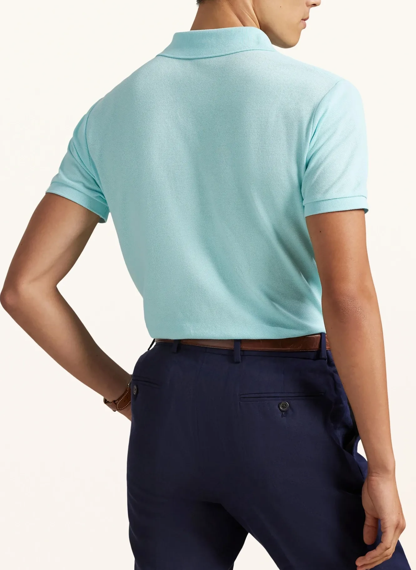 Piqué-Poloshirt Custom Slim Fit