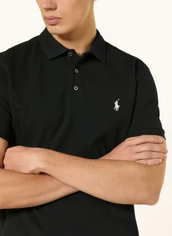 Piqué-Poloshirt Custom Slim Fit