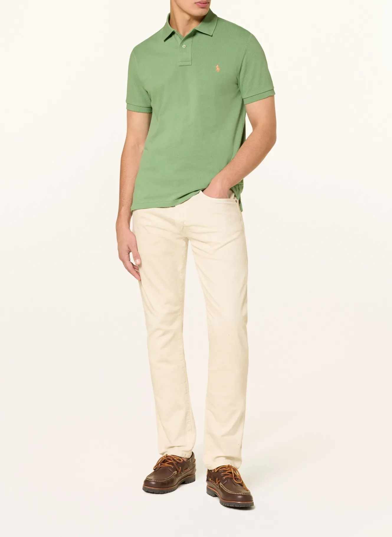 Piqué-Poloshirt Custom Slim Fit