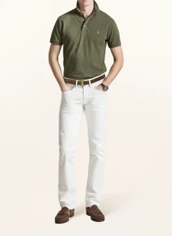 Piqué-Poloshirt Custom Slim Fit