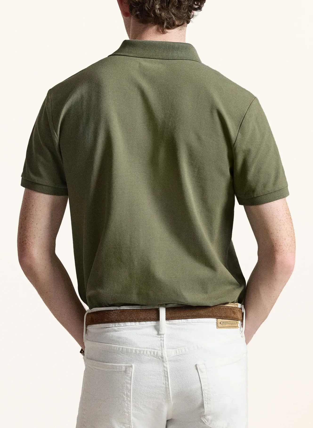 Piqué-Poloshirt Custom Slim Fit
