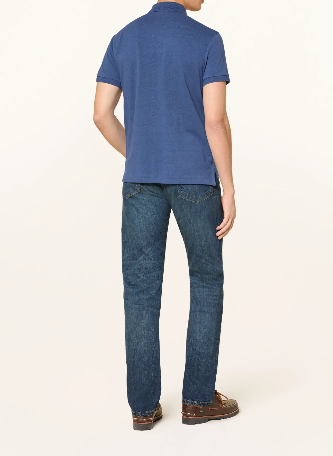 Piqué-Poloshirt Custom Slim Fit