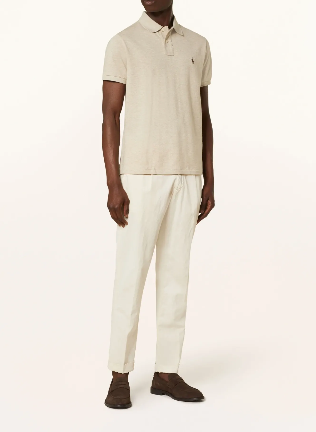 Piqué-Poloshirt Custom Slim Fit