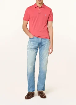 Piqué-Poloshirt Custom Slim Fit