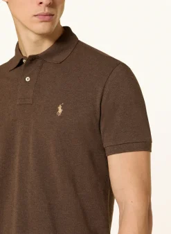 Piqué-Poloshirt Custom Slim Fit