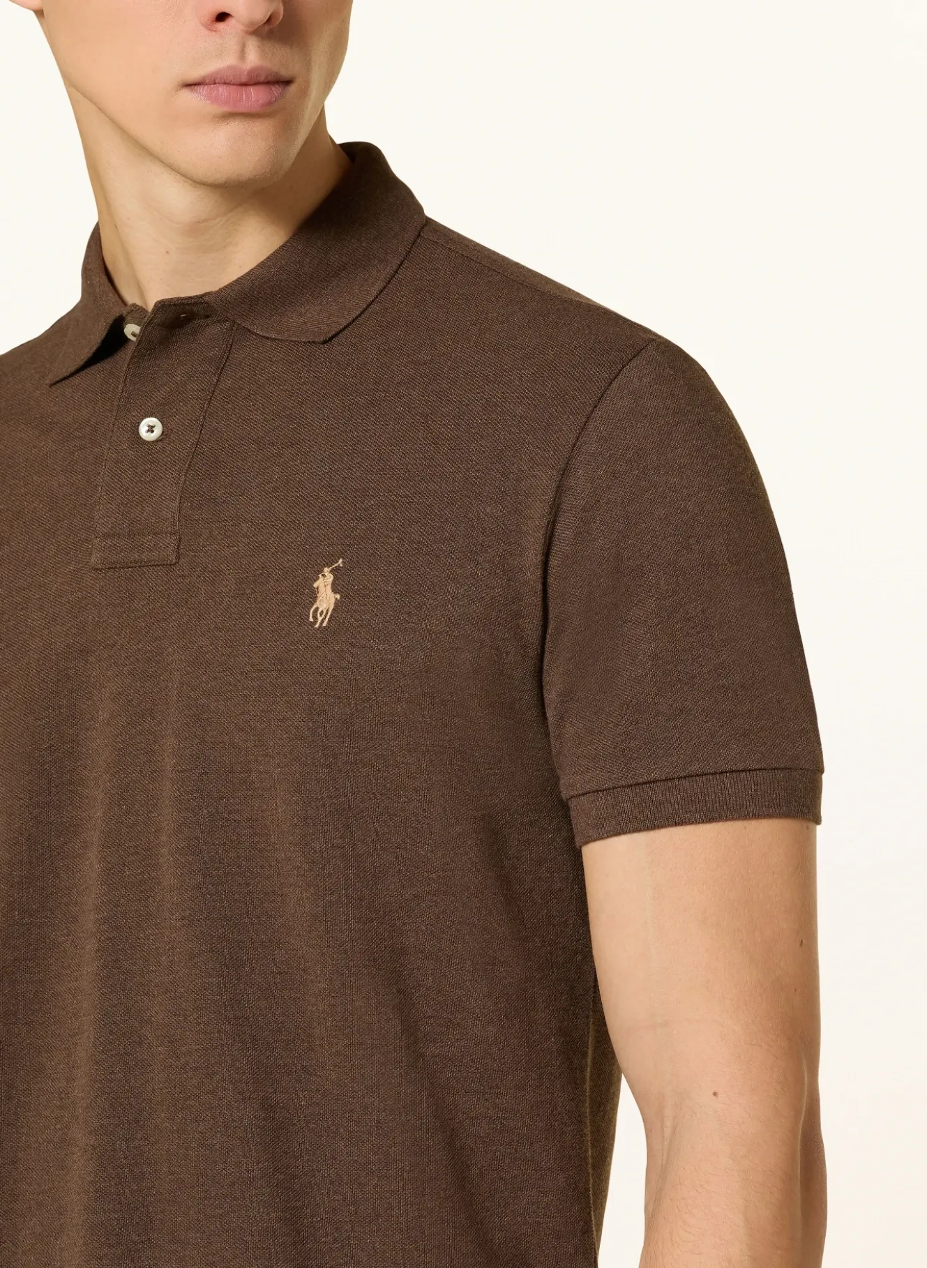 Piqué-Poloshirt Custom Slim Fit