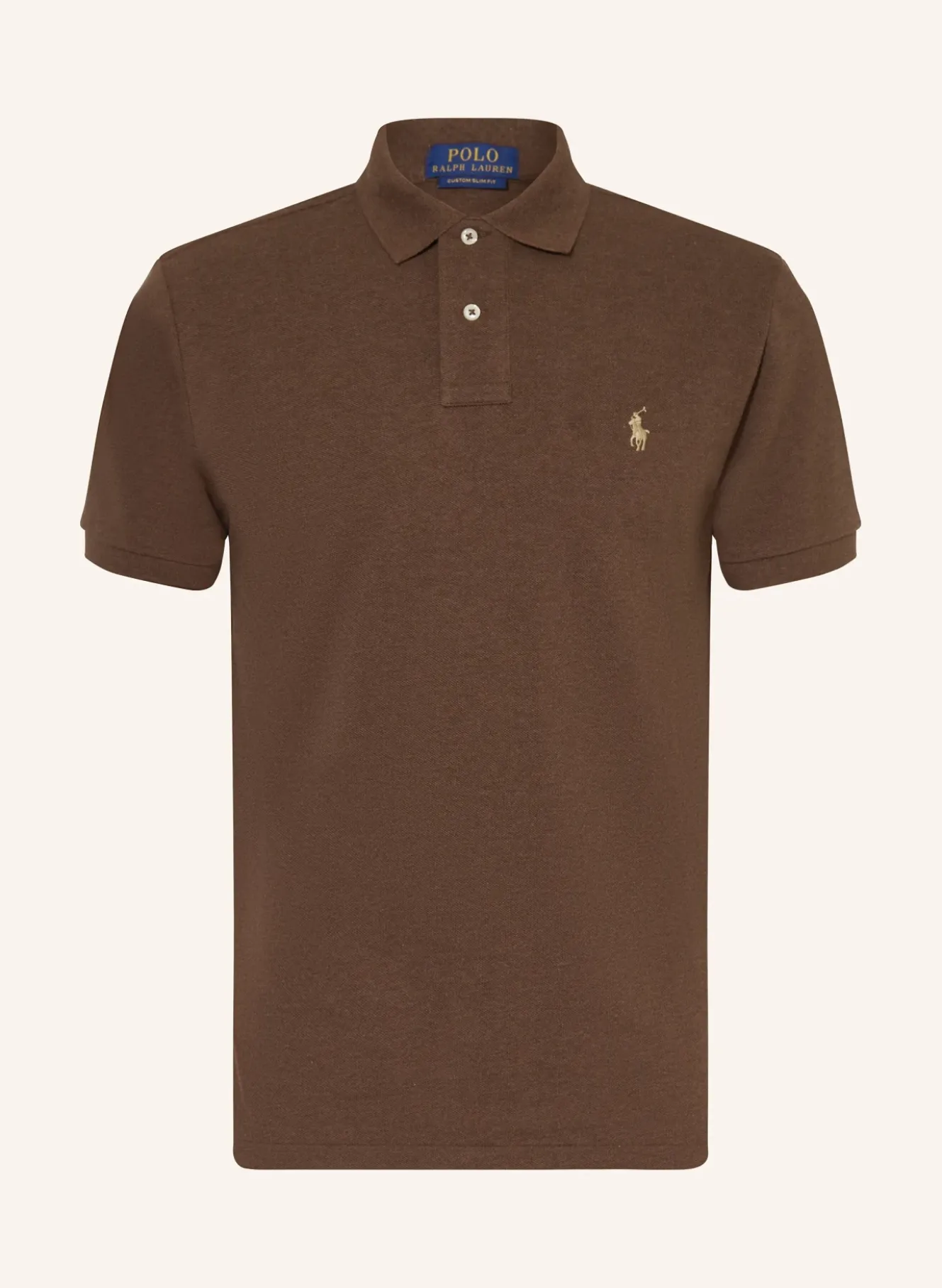 Piqué-Poloshirt Custom Slim Fit
