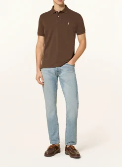 Piqué-Poloshirt Custom Slim Fit