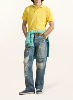 Piqué-Poloshirt Custom Slim Fit