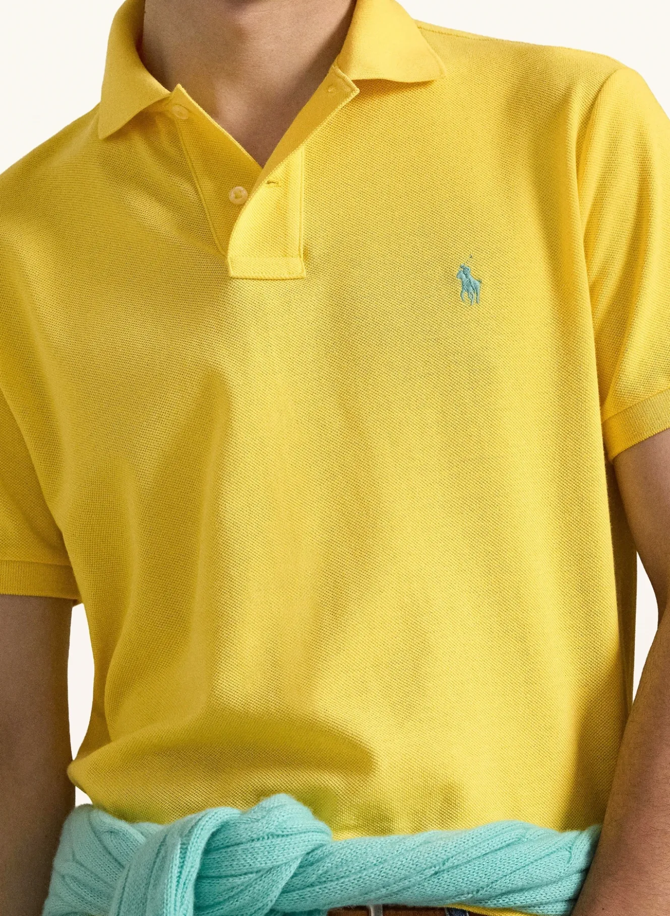 Piqué-Poloshirt Custom Slim Fit