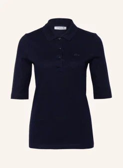 Piqué-Poloshirt mit 3/4-Arm
