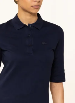 Piqué-Poloshirt mit 3/4-Arm