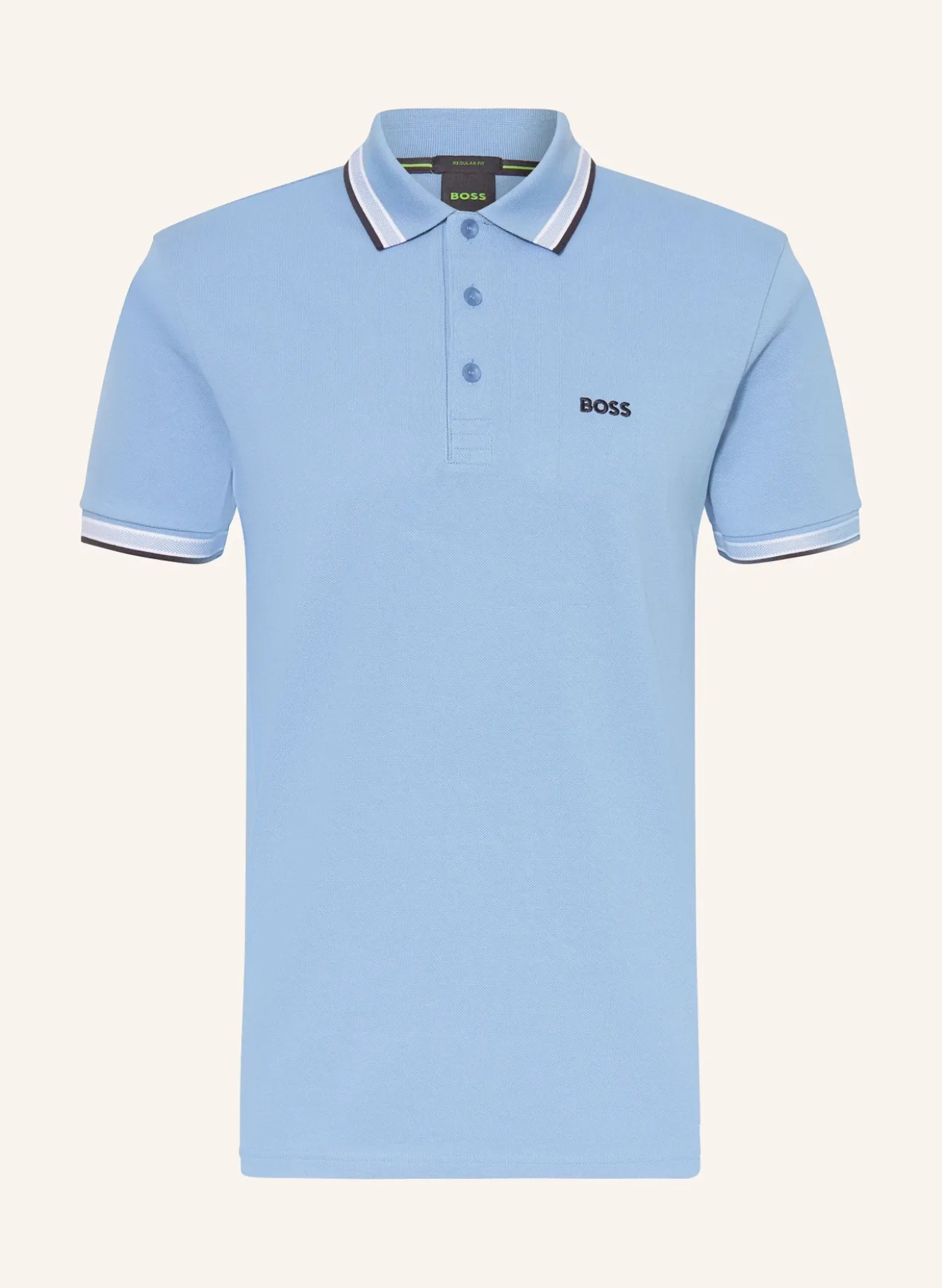Piqué-Poloshirt PADDY CURVED Regular Fit