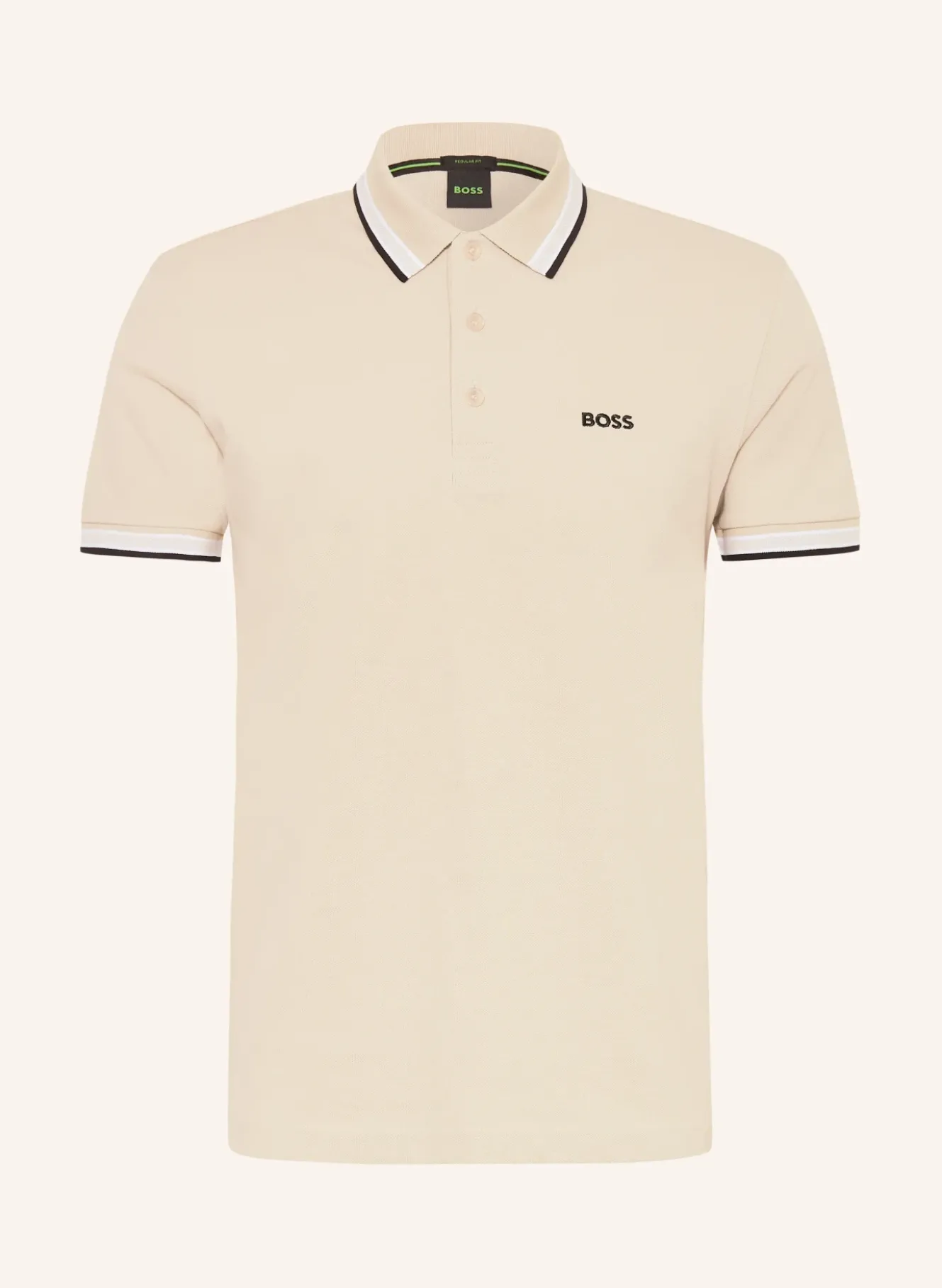 Piqué-Poloshirt PADDY CURVED Regular Fit
