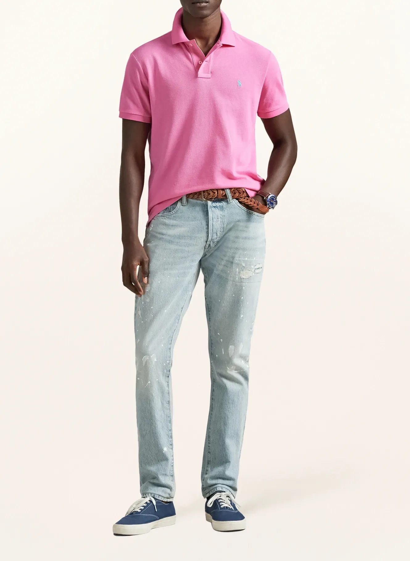 Piqué-Poloshirt Slim Fit