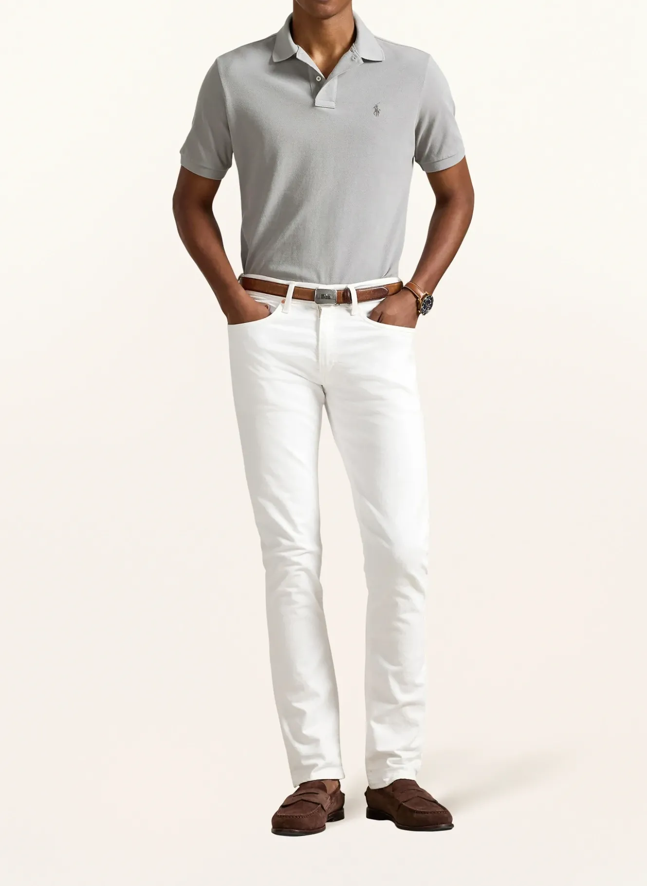 Piqué-Poloshirt Slim Fit