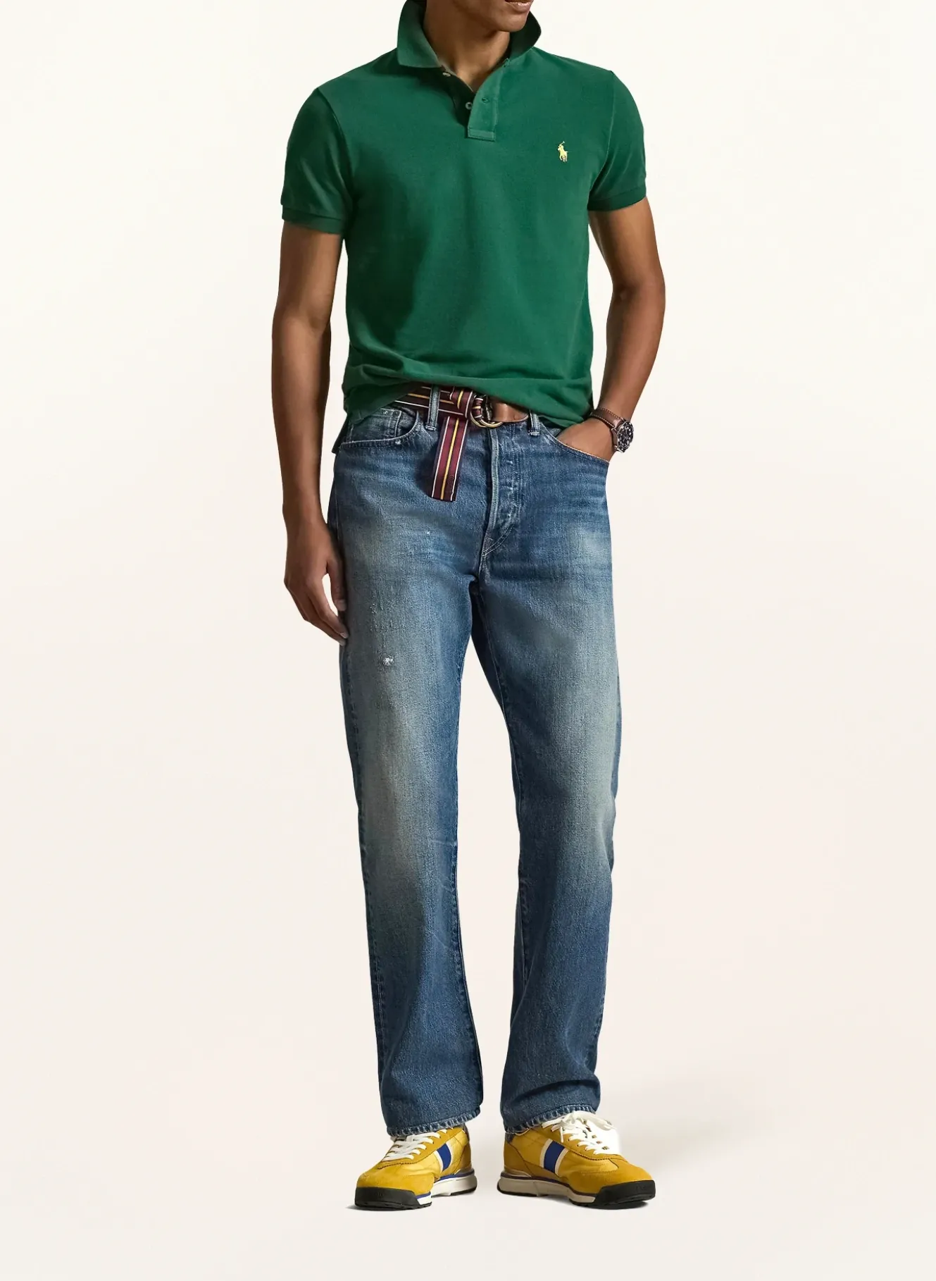 Piqué-Poloshirt Slim Fit