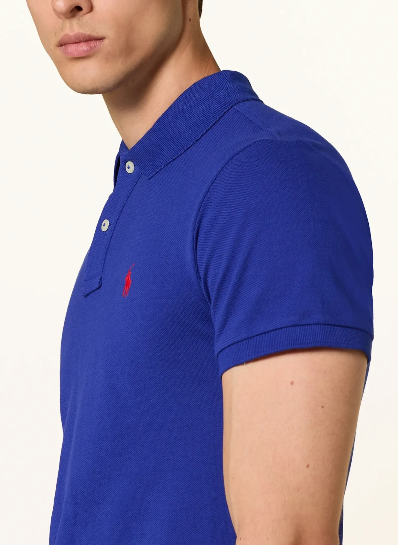 Piqué-Poloshirt Slim Fit