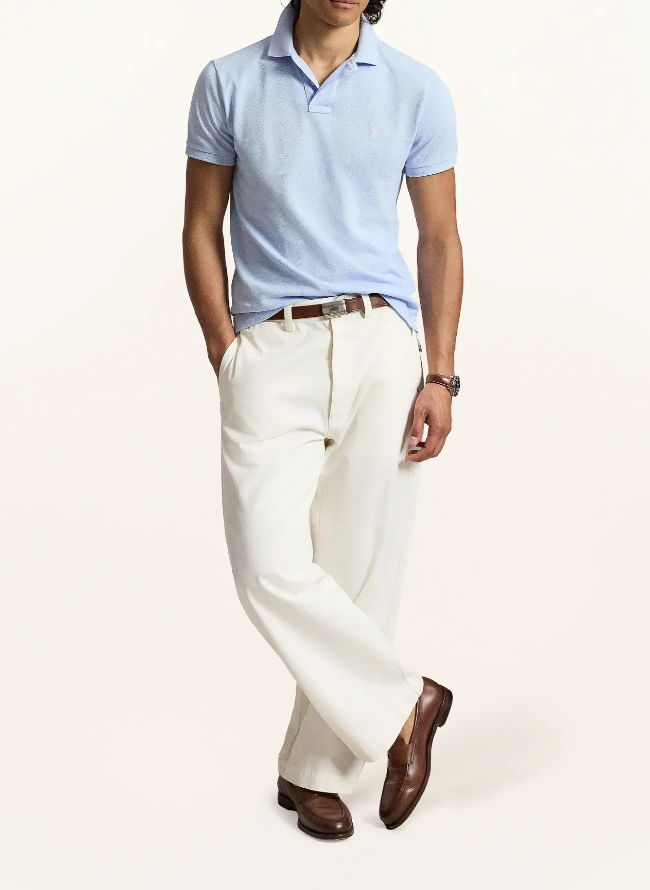 Piqué-Poloshirt Slim Fit