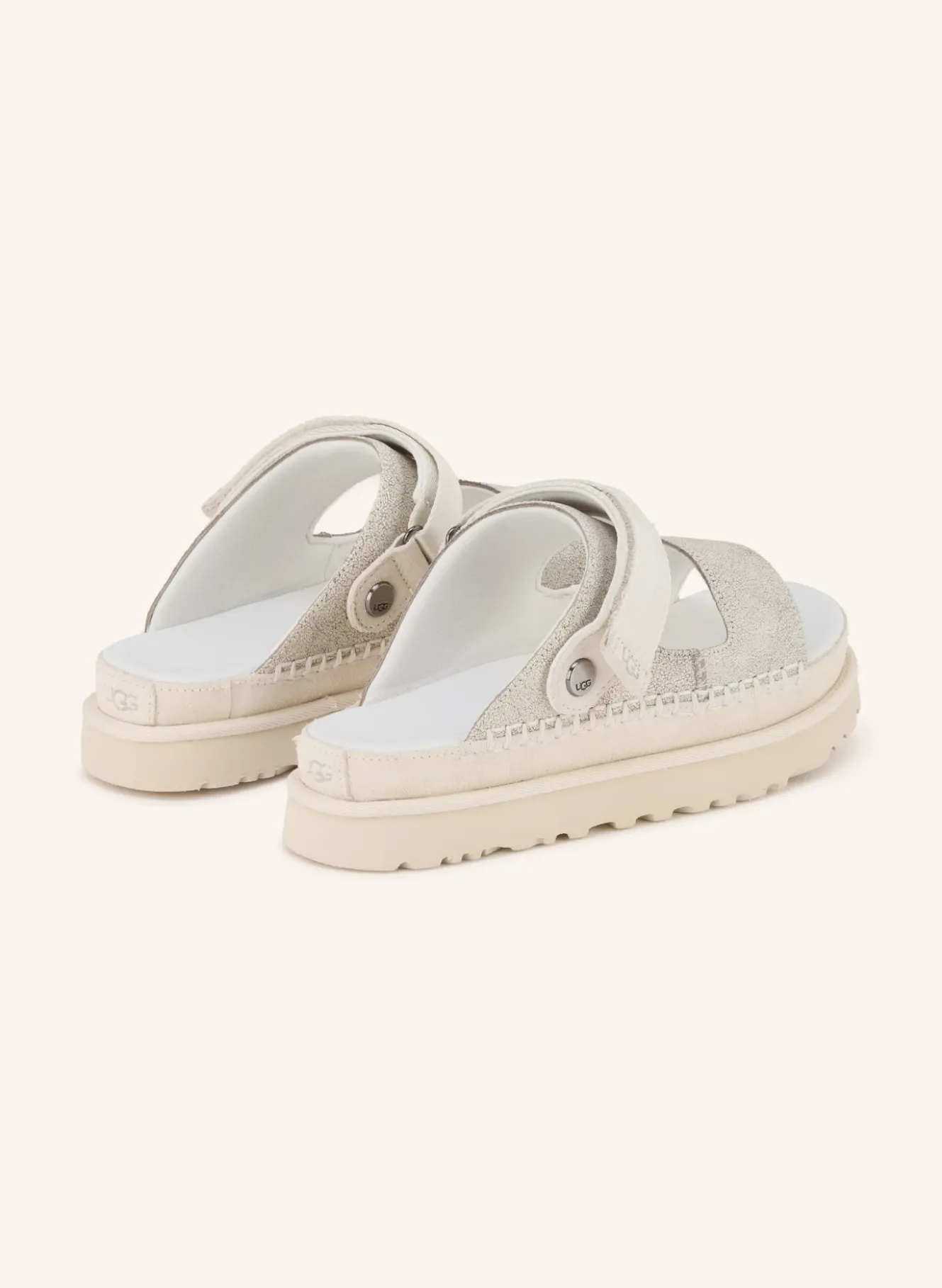 Plateau-Pantoletten GOLDENSTAR CRACKLE GLIDE