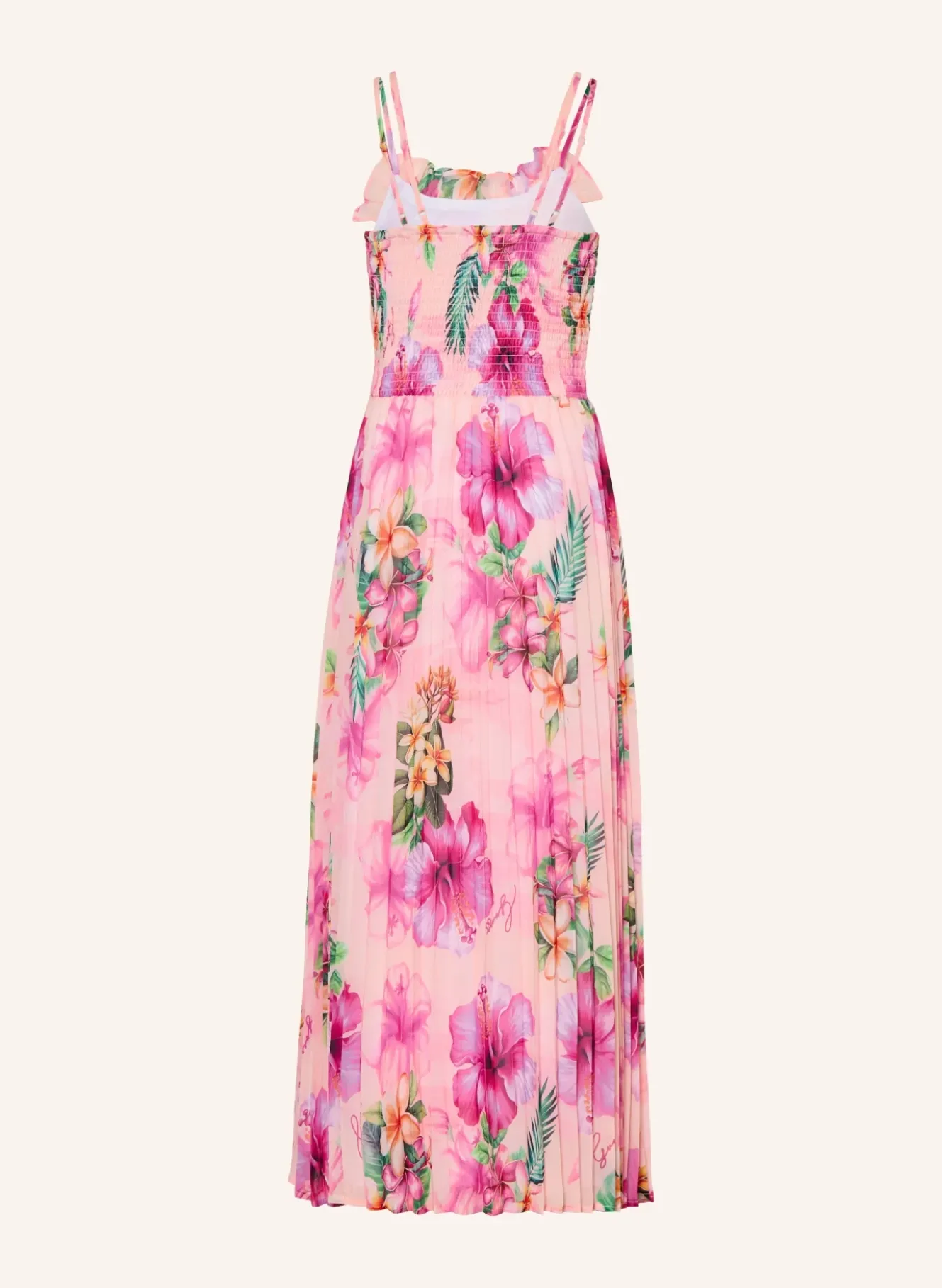 Plisseekleid mit Rüschen