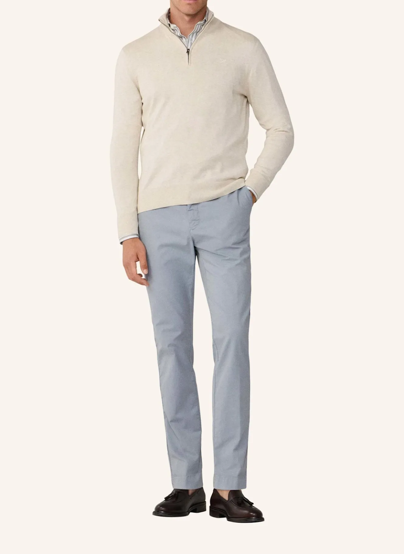 Pullover COTTON SILK HZIP