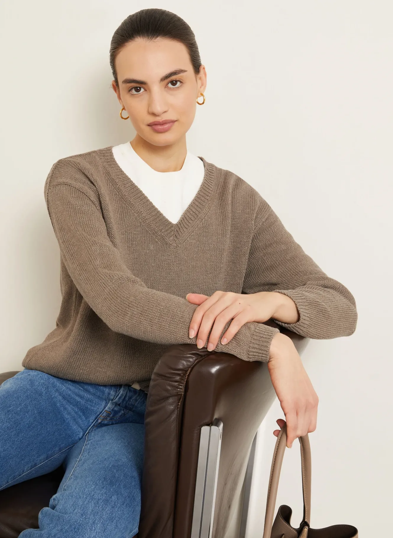 Pullover DIONA mit Seide und Leinen