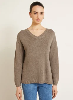 Pullover DIONA mit Seide und Leinen
