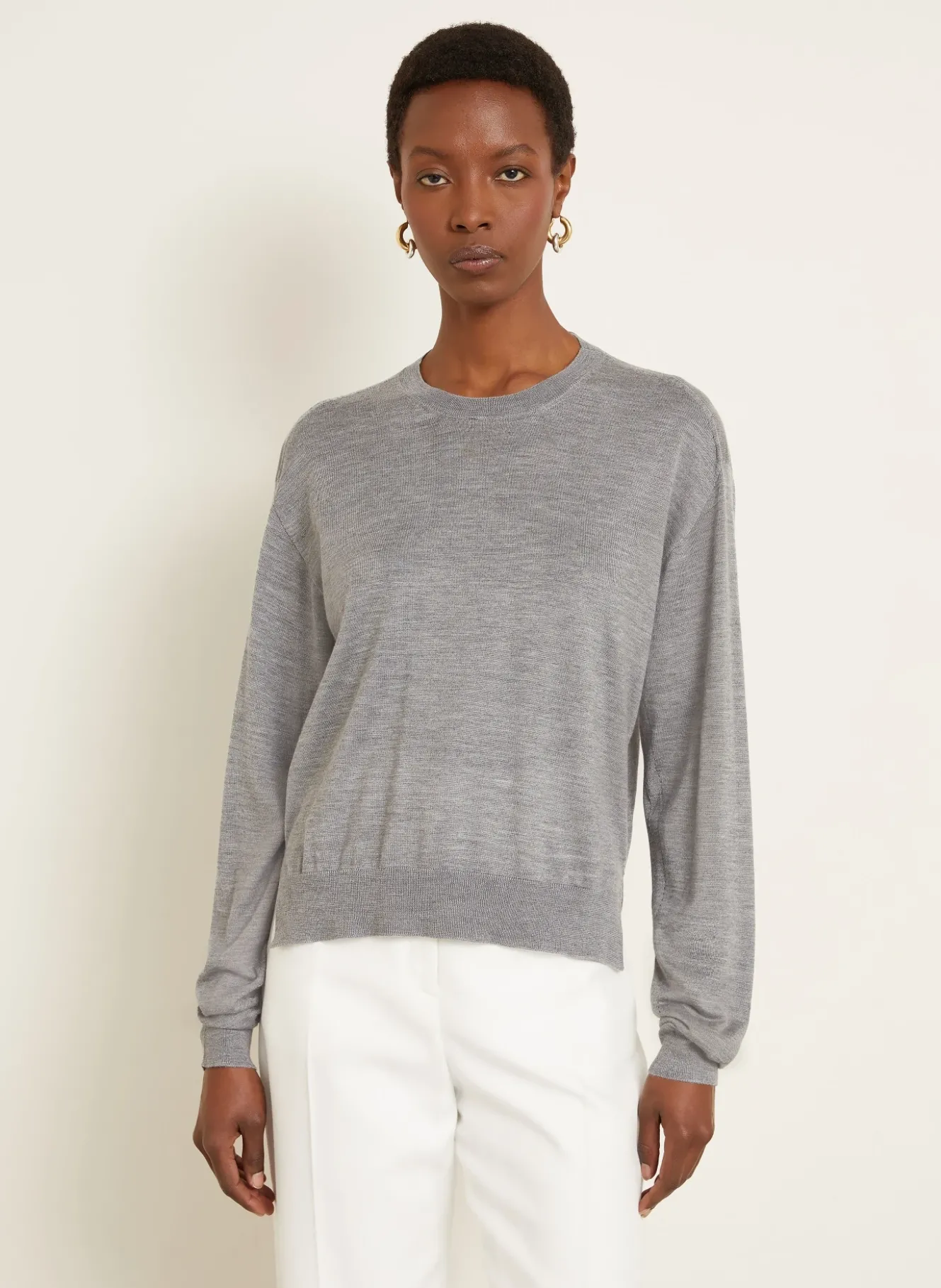 Pullover mit Cashmere und Seide