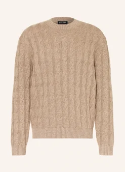 Pullover mit Cashmere und Leinen
