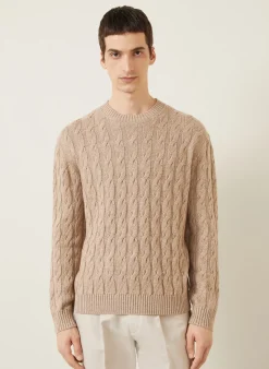 Pullover mit Cashmere und Leinen