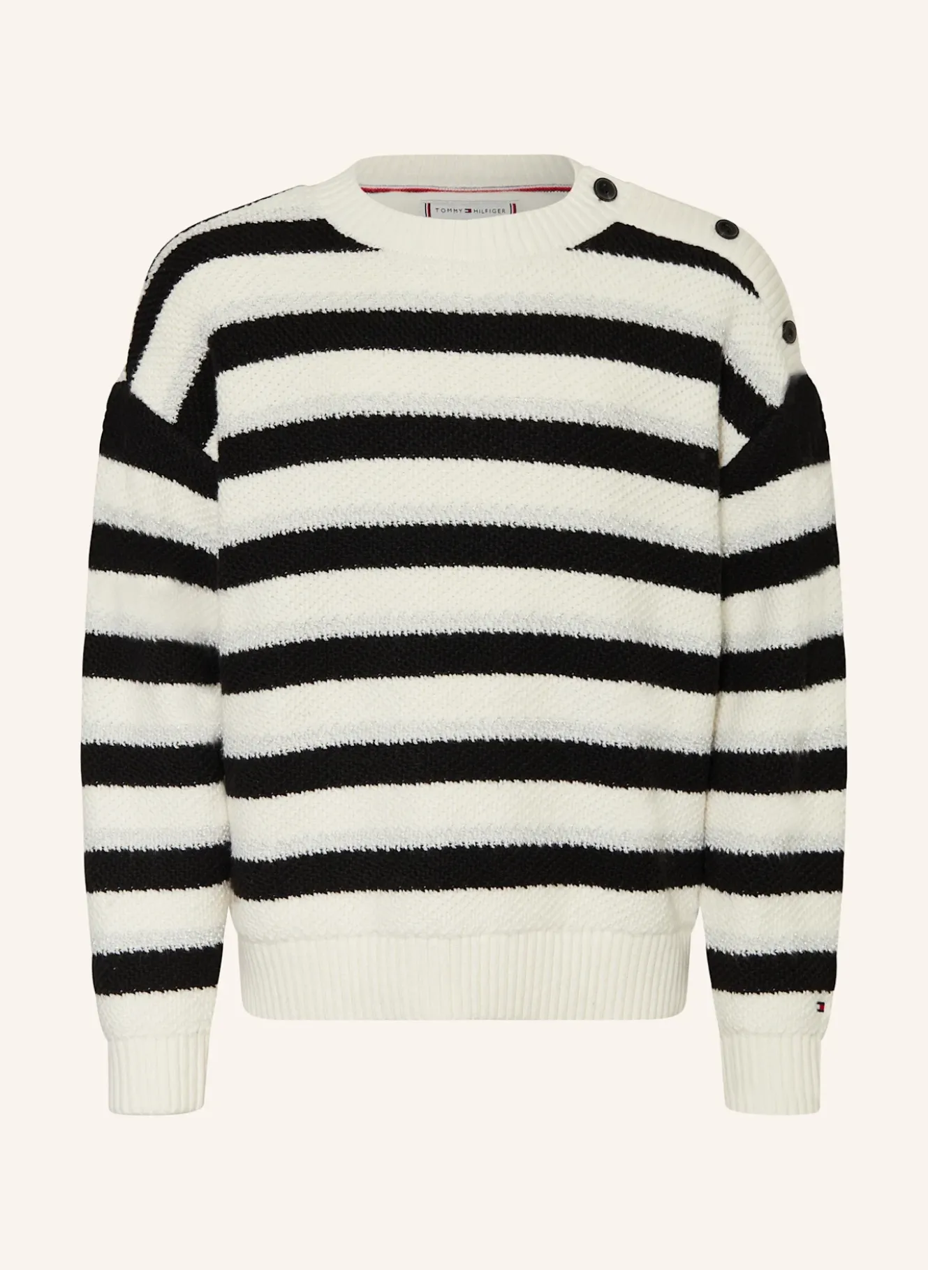 Pullover mit Glitzergarn