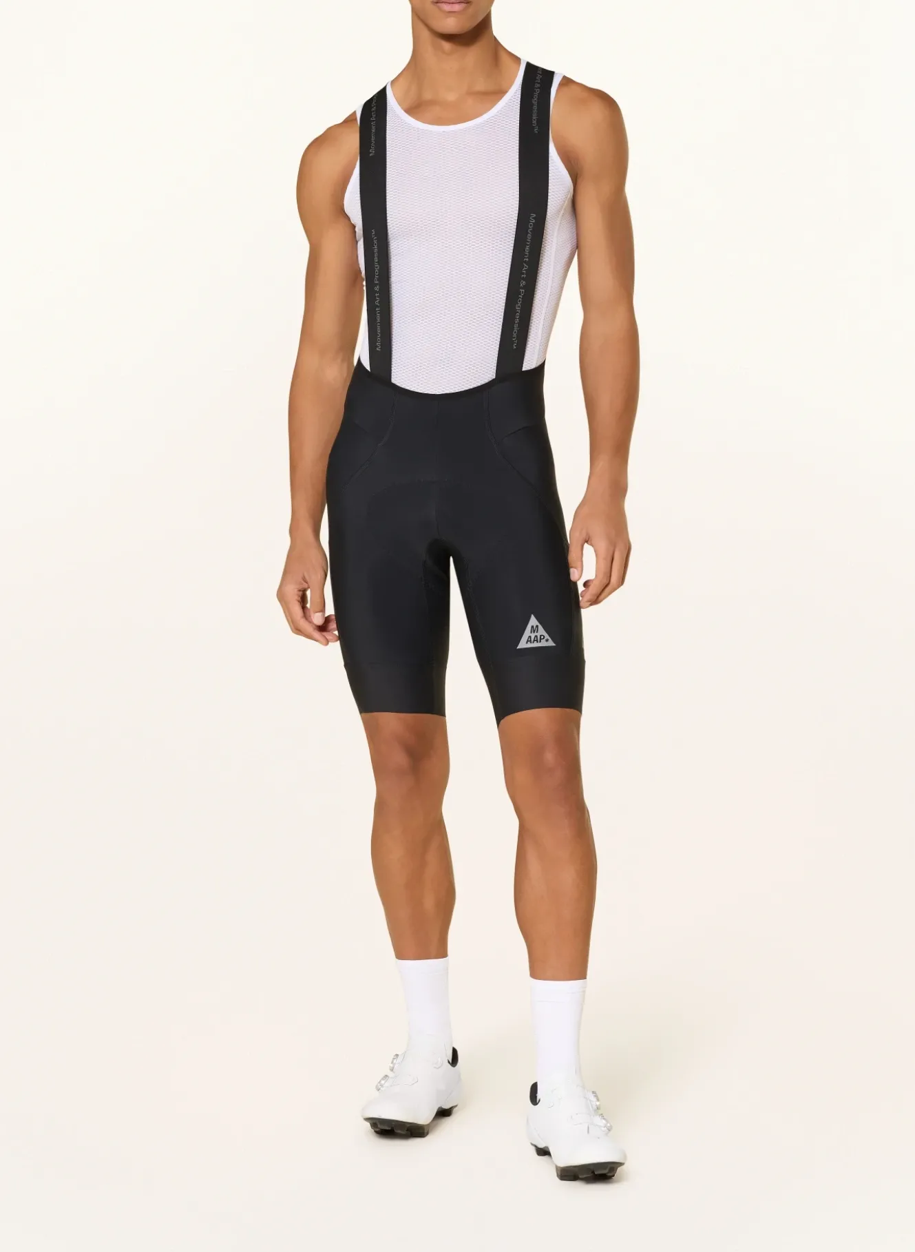 Radhose DROME TEAM mit Trägern und gepolstertem Einsatz