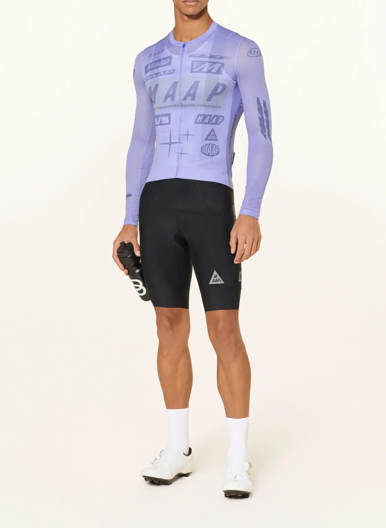 Radhose DROME TEAM mit Trägern und gepolstertem Einsatz