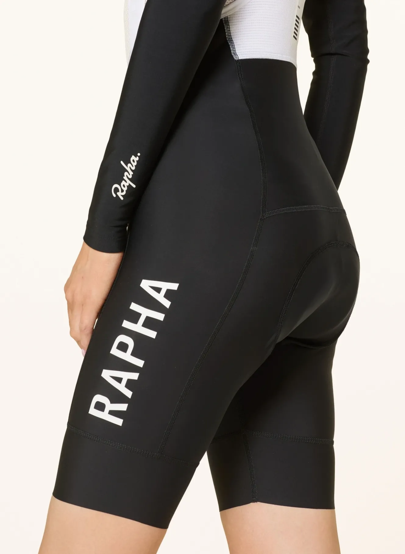 Radhose WOMEN'S PRO TEAM TRAINING BIB mit Trägern und gepolstertem Einsatz